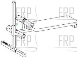 Adjustable Sit-Up Bench - 822 - Product Image