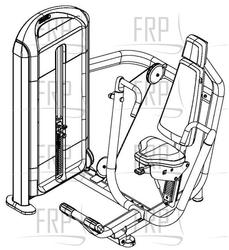 404DSL, CHEST PRESS CORE (BA68) - Product Image