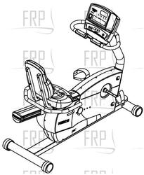 846 RECUMBENT COMM BIKE, ENG,HHHR (DM) - Product Image