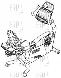 C846I SP RECUMBENT COMM BIKE, ENG,H (AA33) - Product Image