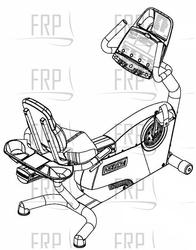 C846I SP RECUMBENT COMM BIKE, T2,EN (AA56) - Product Image