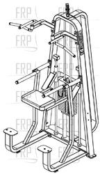 Modular Dip/Chin Adj Hi/Low C-Frame (BA56) - Product Image