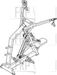 Plate Loaded Lat - GZPL40210 - Product Image