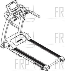 F3 - F3-XX00-0103 - Folding Treadmill - Arctic Silver - Product Image