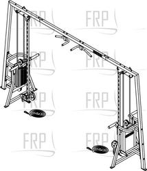 Cross Over Cables w/Adusted Pulley - 9LL-M9302-XXXXS - Image