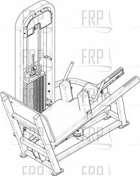 Star Trac Lying Leg Press LL - 9LL-S1302CXXXXX - 