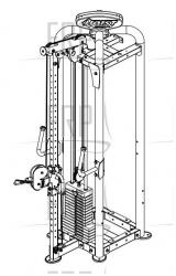 Hi-Lo Pulley Station - CMJ-6175 - Main Unit