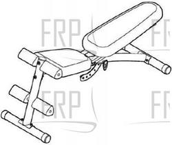 Adjustable Body Toning Bench - RBBE04040 - Equipment Image