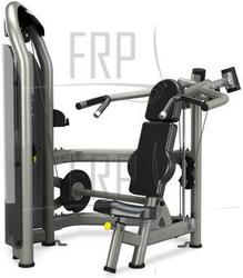 Converging Shoulder Press Single Station - G3-S23P - Polarized Titanium - Product Image