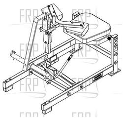 Plate Loaded Seated Calf Raise - PLCALF - Rev. B06 - Product Image