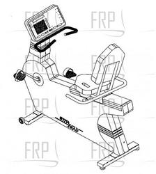 RB4430 - 4400 Recumbent 4000 series recumbent bike - Product image