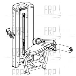 Prone Leg Curl, C-Line - C606EC - Product Image