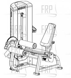 Seated Leg Curl, C-Line - C619EC - Product Image