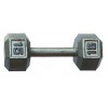 15lb Grey hexagon Solid Dumbbells - Product Image